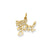 Baby Girl Charm in 14k Gold