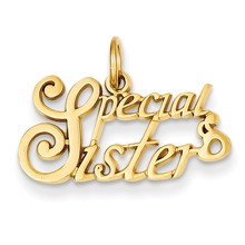 14k Gold Special Sister Charm hide-image