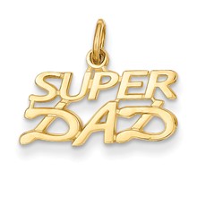 14k Gold Super Dad Charm hide-image