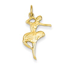 14k Gold Ballet Dancer Charm hide-image