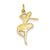 14k Gold Ballet Dancer Charm hide-image