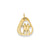 Gemini Charm in 14k Gold