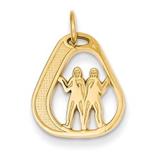 14k Gold Gemini Charm hide-image