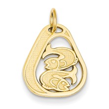 14k Gold Pisces Charm hide-image