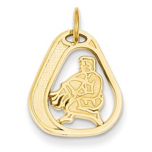 14k Gold Aquarius Charm hide-image