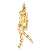 14k Gold Scuba Diver Charm hide-image