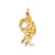 Hockey Player Charm in 14k Gold