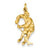 14k Gold Hockey Player Charm hide-image