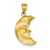 14k Gold Moon Charm hide-image