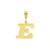 Initial E Charm in 14k Gold