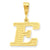 14k Gold Initial E Charm hide-image