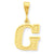 14k Gold Initial G Charm hide-image