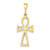 14k Gold Ankh Cross Charm hide-image