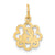 #1 Mom Charm in 14k Gold