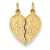 14k Gold Best Sister Break-apart Charm hide-image