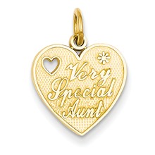 14k Gold Very Special Aunt Charm hide-image