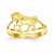 14k Yellow Gold Polished Horse Ring