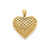 Fancy Mesh Heart Charm in 14k Gold