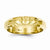 14k Yellow Gold Mens Claddagh Ring