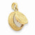 14k Gold with Enamel Birthday Cake with Candle Inside Pendant, Pendants for Necklace