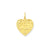 Polished Best Nana in Heart Charm in 14k Gold