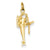 14k Gold 3-D Helicopter Charm hide-image