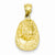 14k Gold 3-D Firefighter Hat Pendant, Pendants for Necklace