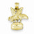 14k Gold 3-Dimensional Honey Bee Pendant, Pendants for Necklace