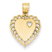 14k Gold Heart Charm hide-image