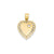 Heart Charm in 14k Gold