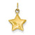 14k Gold 3-D Puffed Star Charm hide-image