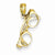 14k Gold 3-D Moveable Sunglasses Pendant, Pendants for Necklace