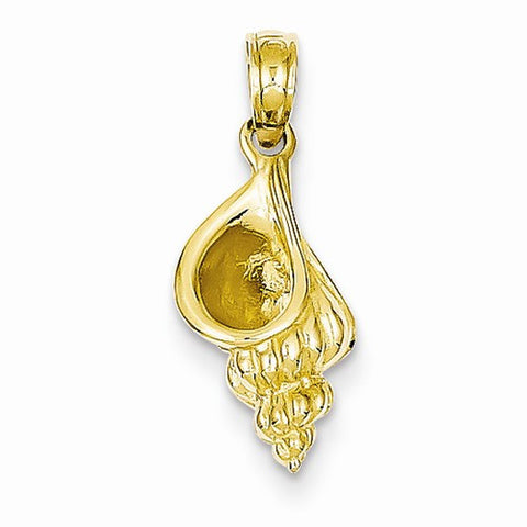 14k Gold 3-D Conch Shell pendant, Exquisite Pendants for Necklace