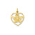 Angel in Heart Charm in 14k Gold