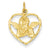 14k Gold Angel in Heart Charm hide-image