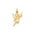 Diamond-cut Angel Charm in 14k Gold