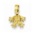 14k Gold 3-D Sitting Frog Pendant, Pendants for Necklace