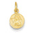 14k Gold Small Polished Angel Charm hide-image