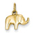 14k Gold Elephant Charm hide-image