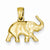 14k Gold 3-D Elephant Pendant, Pendants for Necklace