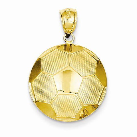 14k Gold Soccer Ball pendant, Dazzling Pendants for Necklace