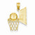 14k Gold Basketball pendant, Beautiful Pendants for Necklace