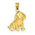 14k Gold Dog Charm hide-image