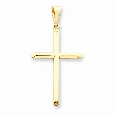 14k Gold 3-D Hollow Cross pendant, Gorgeous Pendants for Necklace