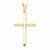 14k Gold 3-D Hollow Cross pendant, Gorgeous Pendants for Necklace