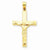 14k Gold Polished Crucifix Pendant, Dazzling Pendants for Necklace