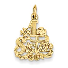 14k Gold #1 Sister Charm hide-image