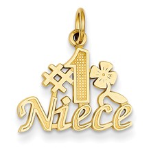 14k Gold #1 Niece Charm hide-image