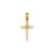 Polished Cross Charm in 14k Gold