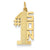 14k Gold #1 Son Charm hide-image